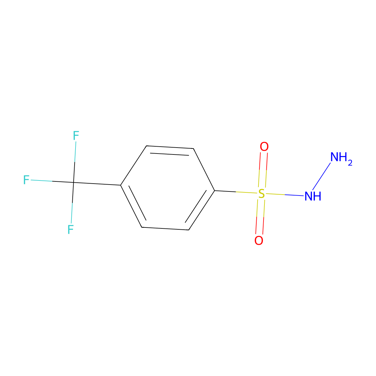 4-(Trifluoromethyl)benzenesulfonohydrazide molecular structure, CAS 799797-29-8