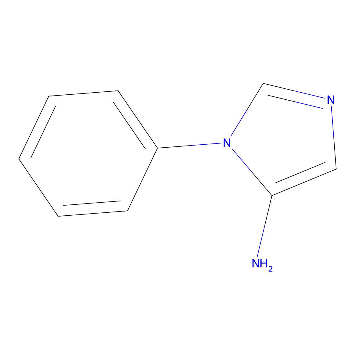1-Phenyl-1h-imidazol-5-amine molecular structure, CAS 799813-62-0