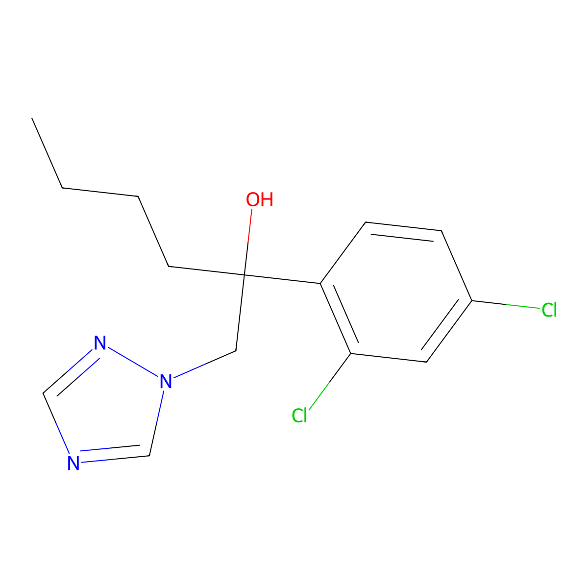 Hexaconazole molecular structure, CAS 79983-71-4