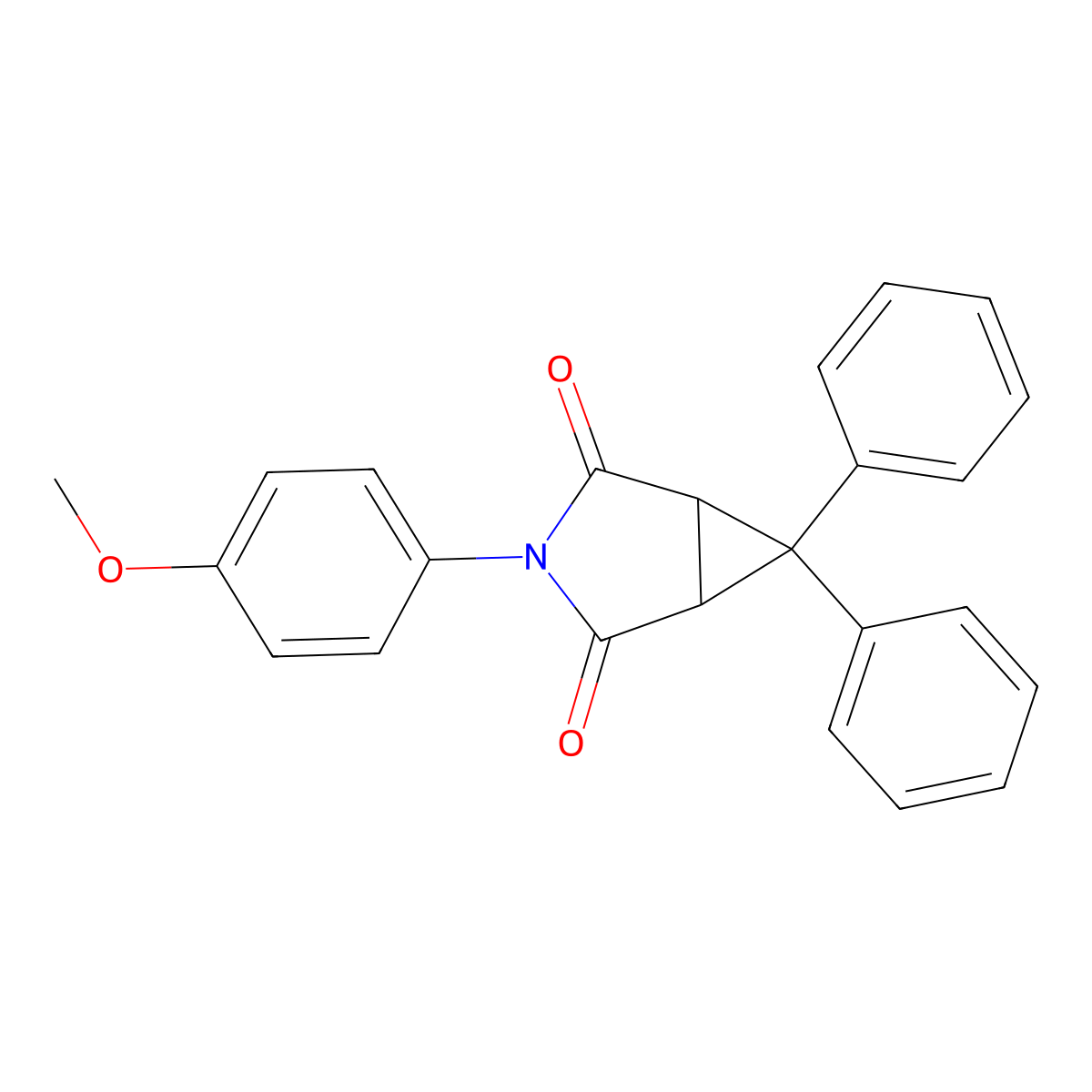 3-(4-Methoxyphenyl)-6,6-diphenyl-3-azabicyclo[3.1.0]hexane-2,4-dione molecular structure, CAS 799839-28-4