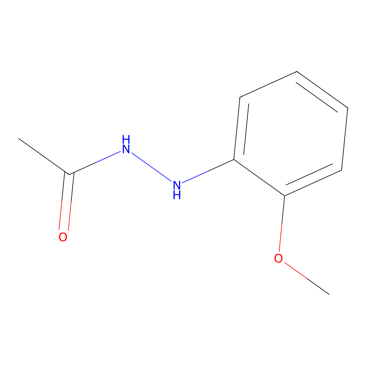 N'-(2-Methoxyphenyl)acetohydrazide molecular structure, CAS 79984-63-7
