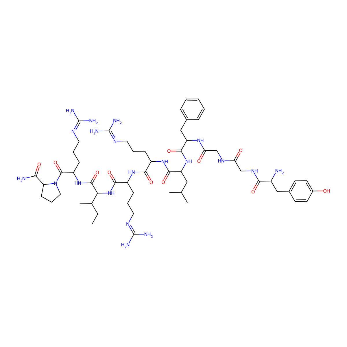 Dynorphin amide (1-10) molecular structure, CAS 79985-49-2