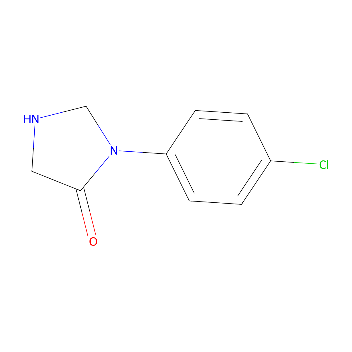 3-(4-Chlorophenyl)imidazolidin-4-one molecular structure, CAS 79988-59-3