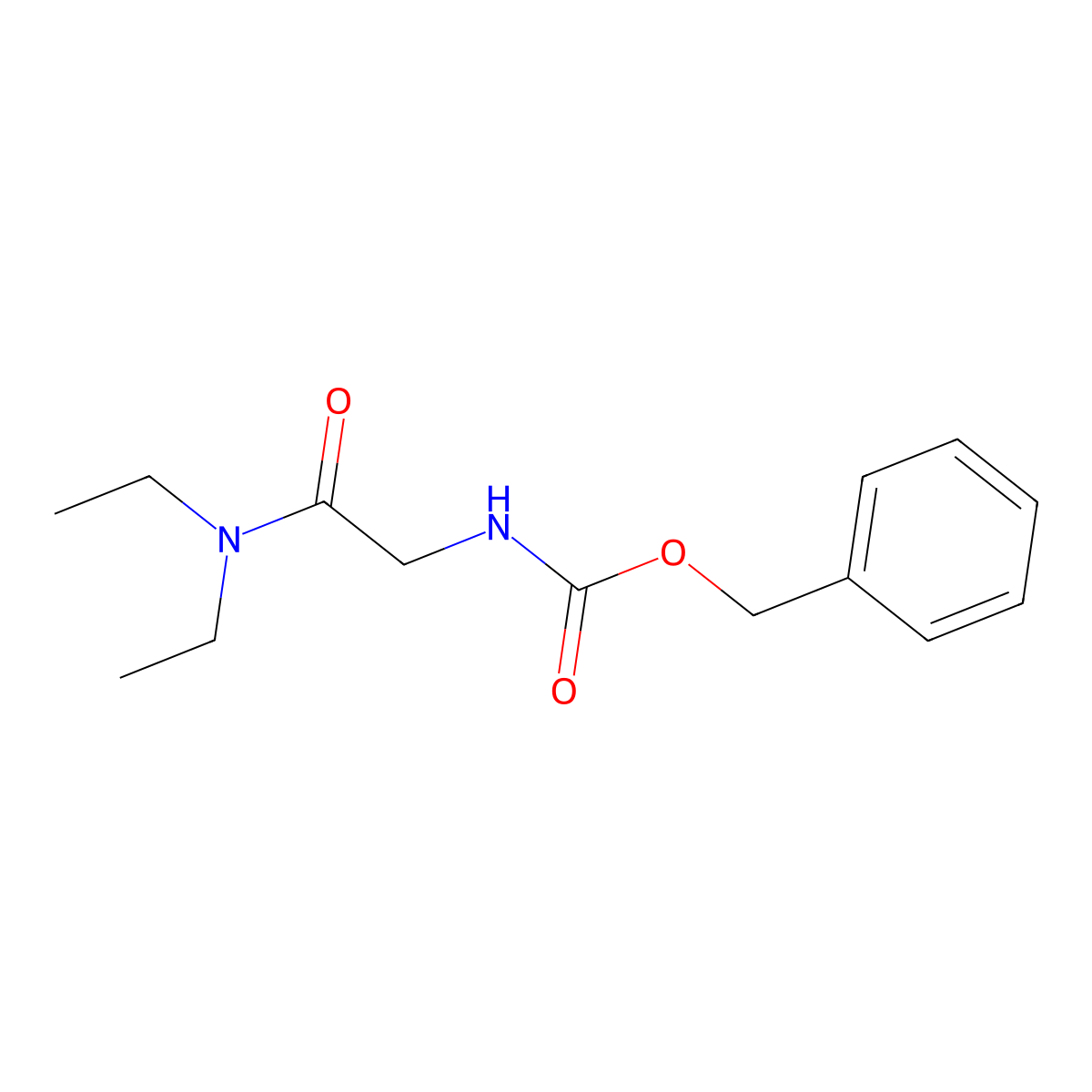 Benzyl N-[(diethylcarbamoyl)methyl]carbamate molecular structure, CAS 79990-06-0