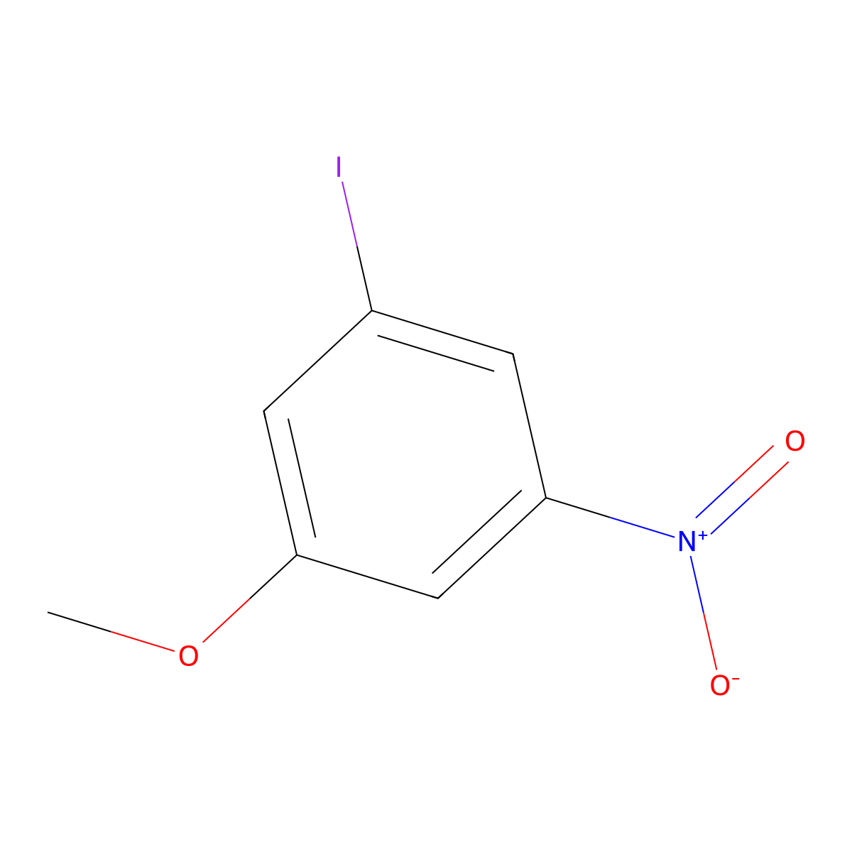 1-Iodo-3-methoxy-5-nitrobenzene molecular structure, CAS 79990-25-3