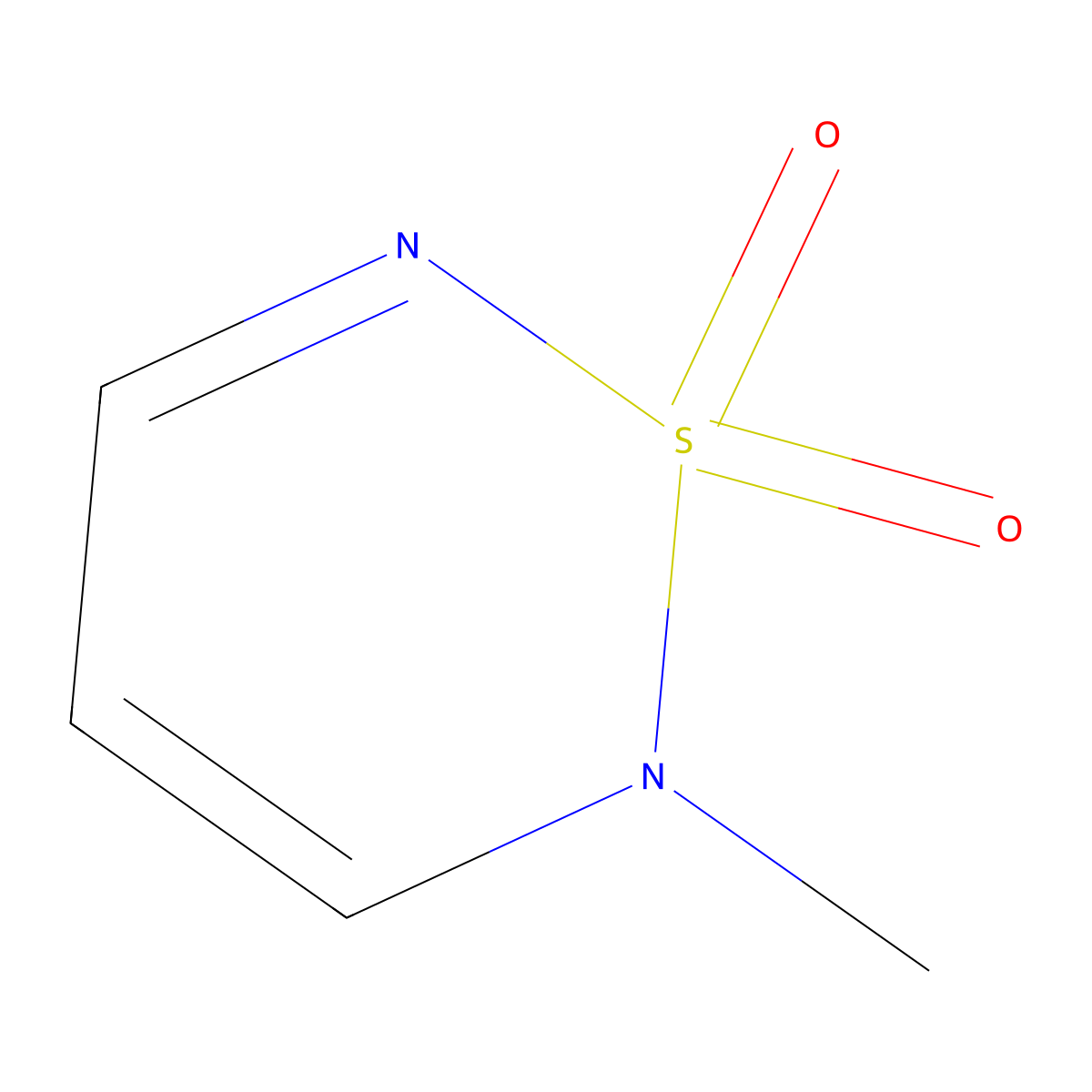 2-Methyl-2h-[1,2,6]thiadiazine 1,1-dioxide molecular structure, CAS 79991-28-9