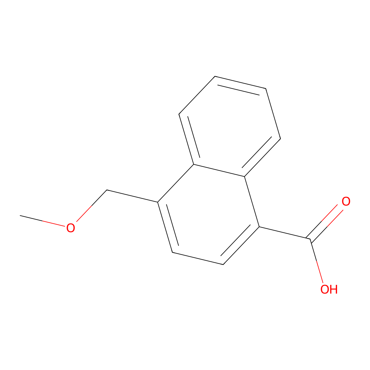 4-Methoxymethyl-1-naphthoic acid molecular structure, CAS 79996-84-2