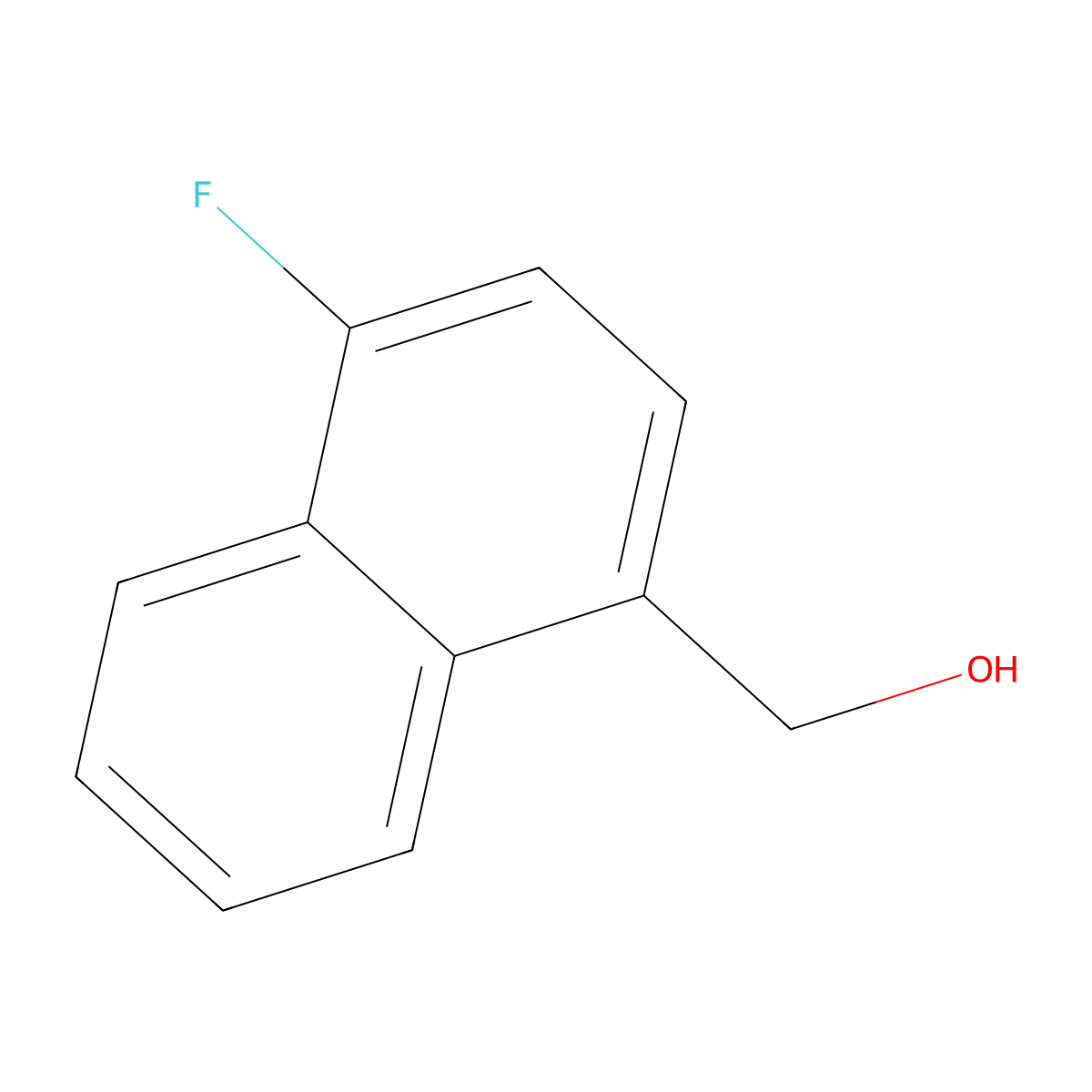 (4-Fluoronaphthalen-1-yl)methanol molecular structure, CAS 79996-88-6