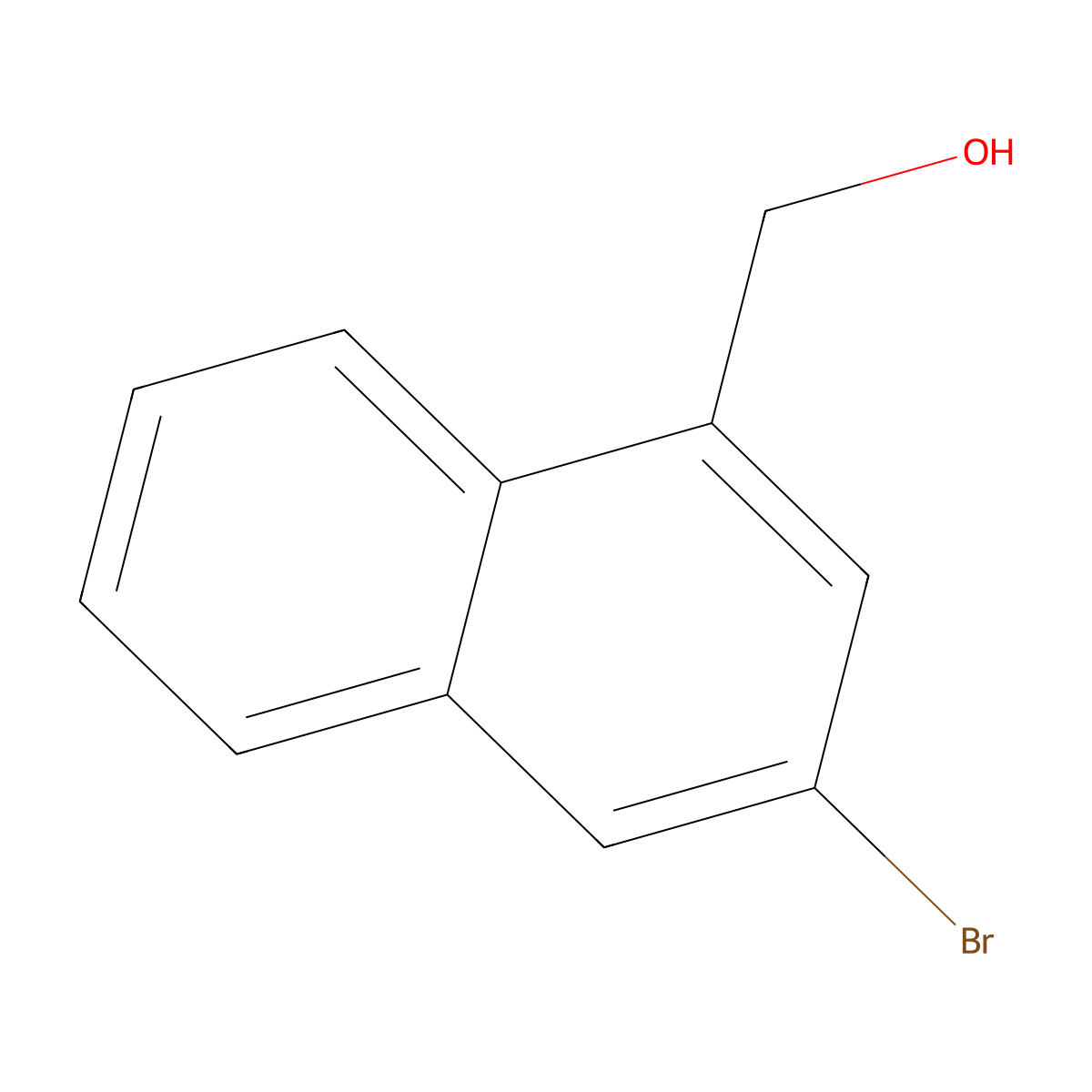(3-Bromonaphthalen-1-yl)methanol molecular structure, CAS 79996-92-2