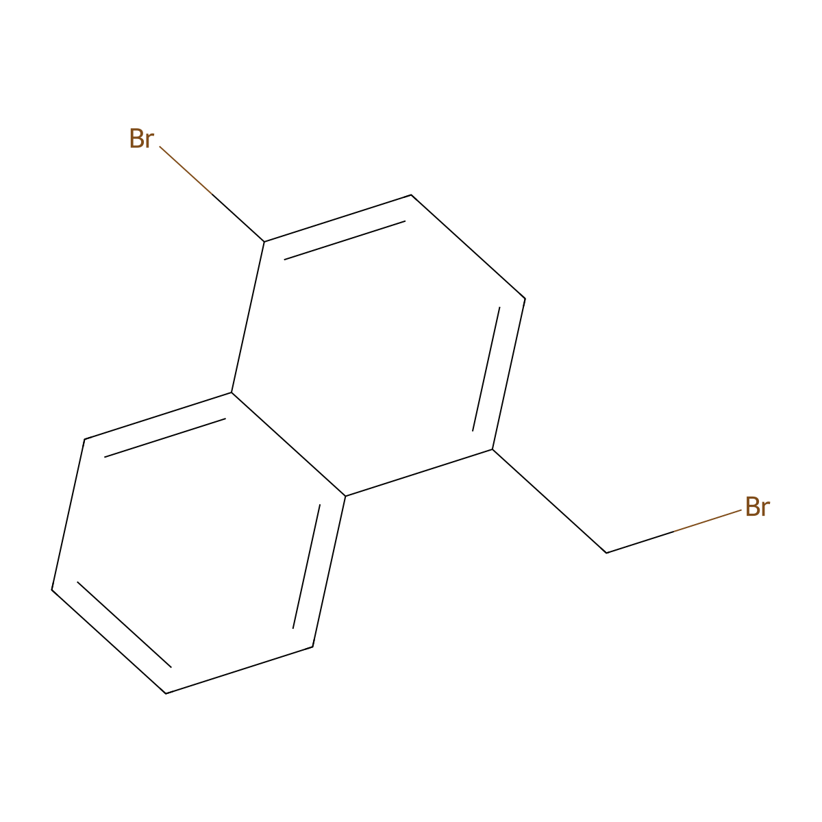 1-Bromo-4-(bromomethyl)naphthalene molecular structure, CAS 79996-99-9