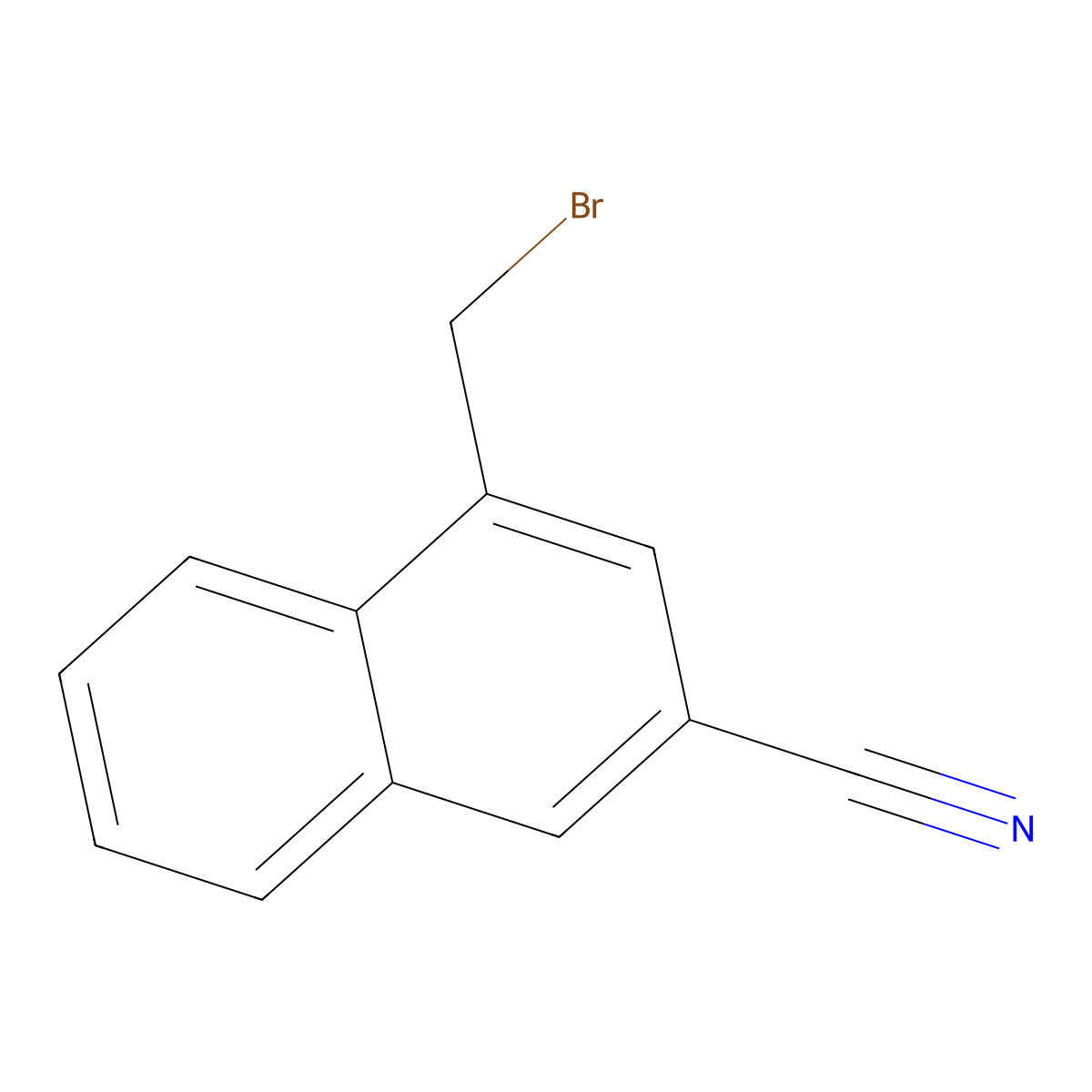 4-(Bromomethyl)-2-naphthonitrile molecular structure, CAS 79997-04-9
