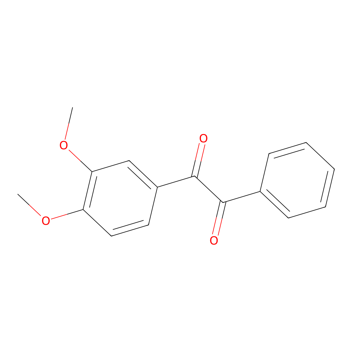 1-(3,4-Dimethoxyphenyl)-2-phenyl-1,2-ethanedione molecular structure, CAS 79997-18-5