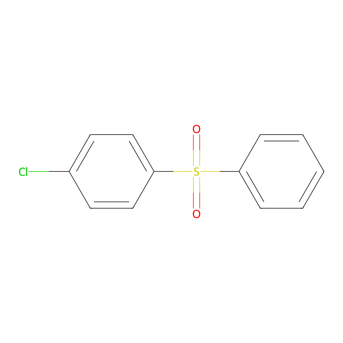 Sulphenone molecular structure, CAS 80-00-2