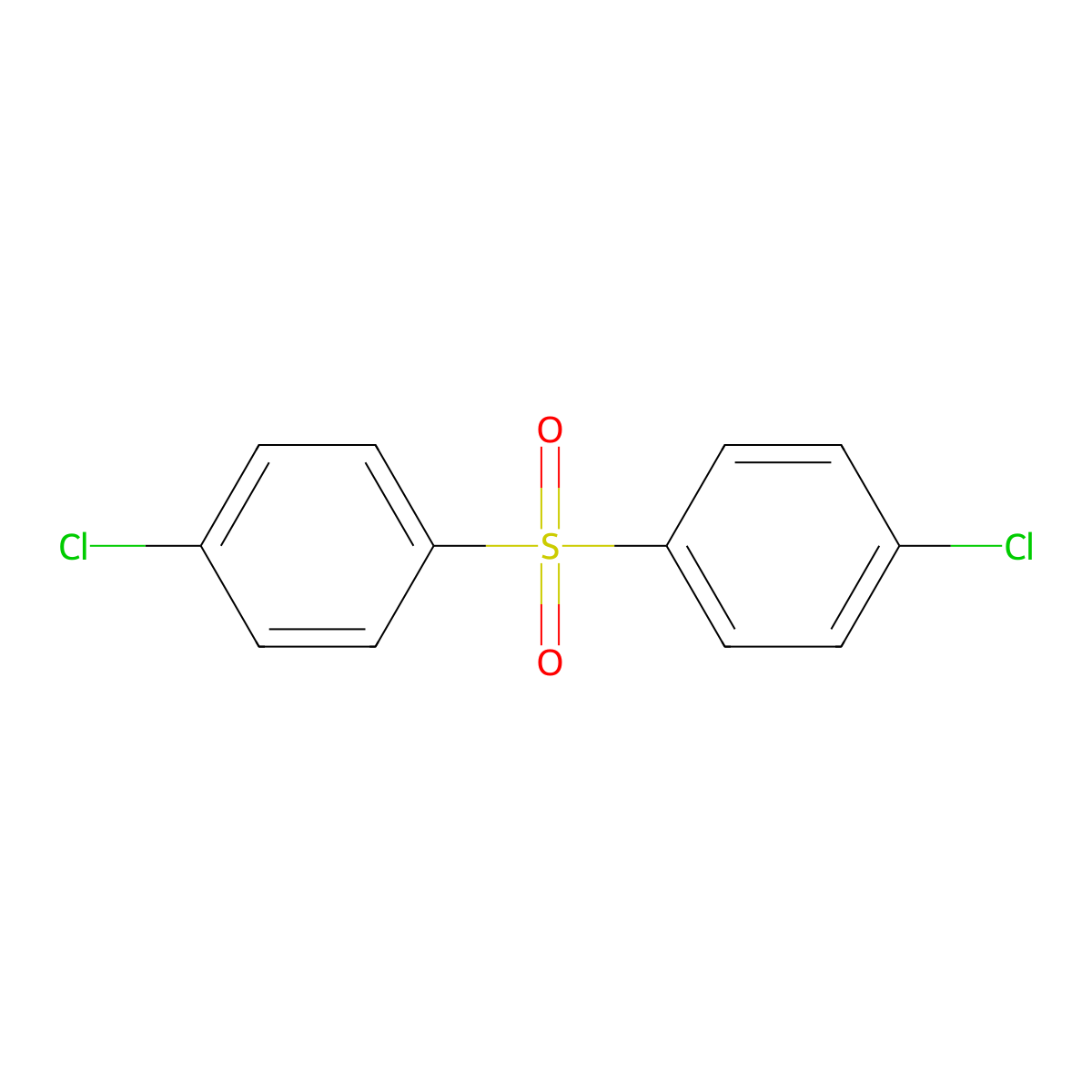 4,4'-Dichlorodiphenyl sulfone molecular structure, CAS 80-07-9
