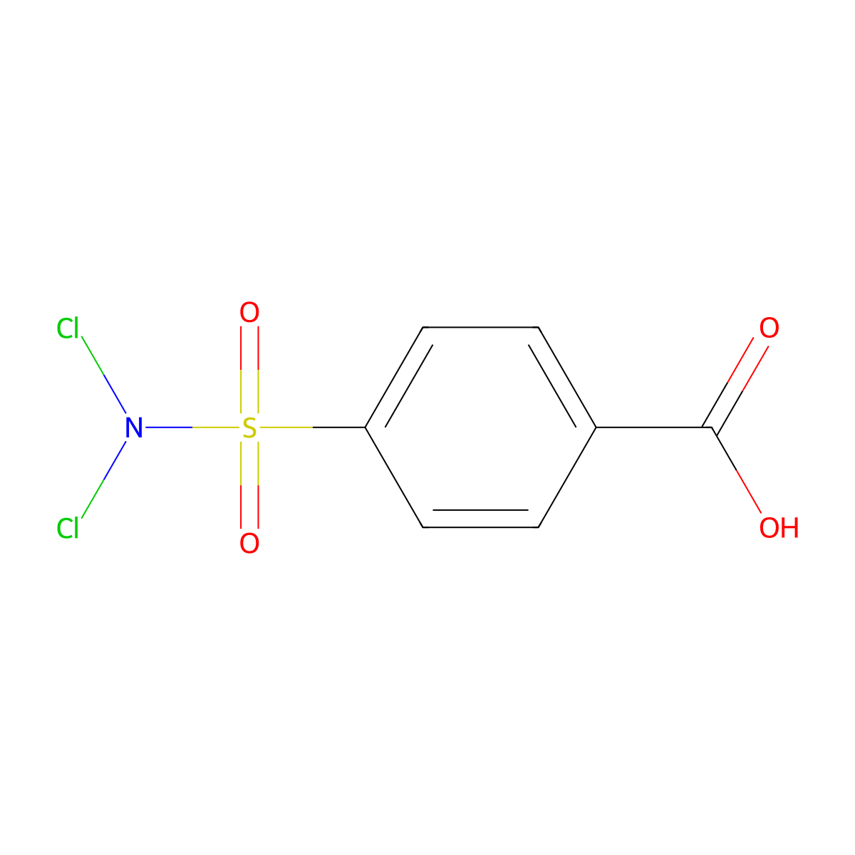 Halazone molecular structure, CAS 80-13-7