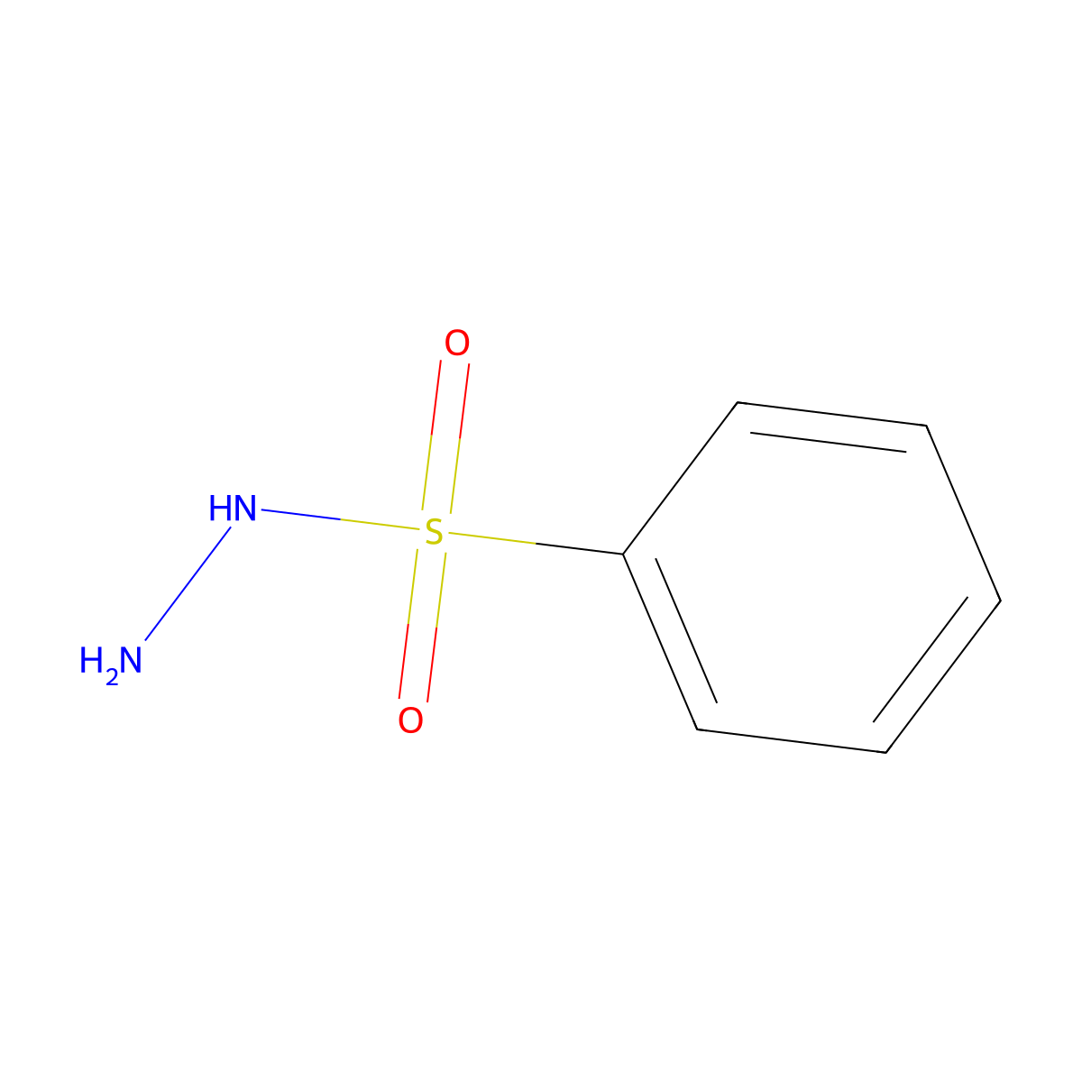 Benzenesulfonyl hydrazide molecular structure, CAS 80-17-1