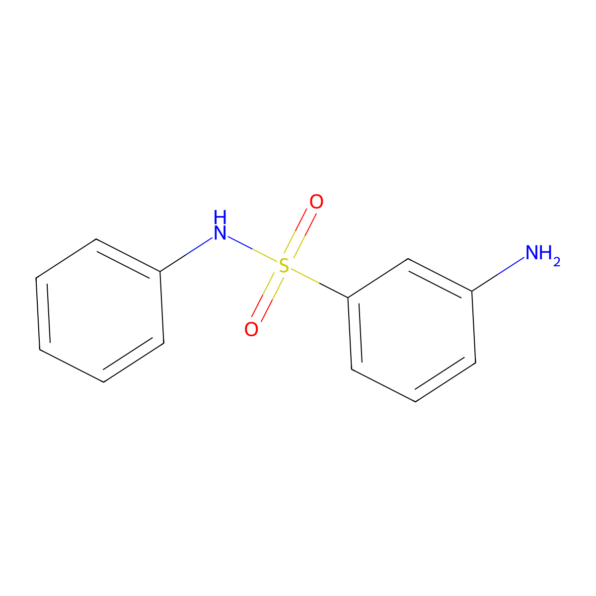 Benzenesulfonamide, 3-amino-N-phenyl- molecular structure, CAS 80-21-7