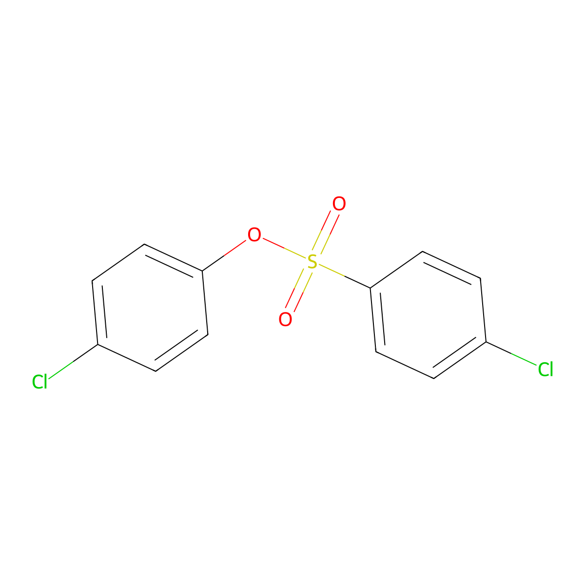 Chlorfenson molecular structure, CAS 80-33-1