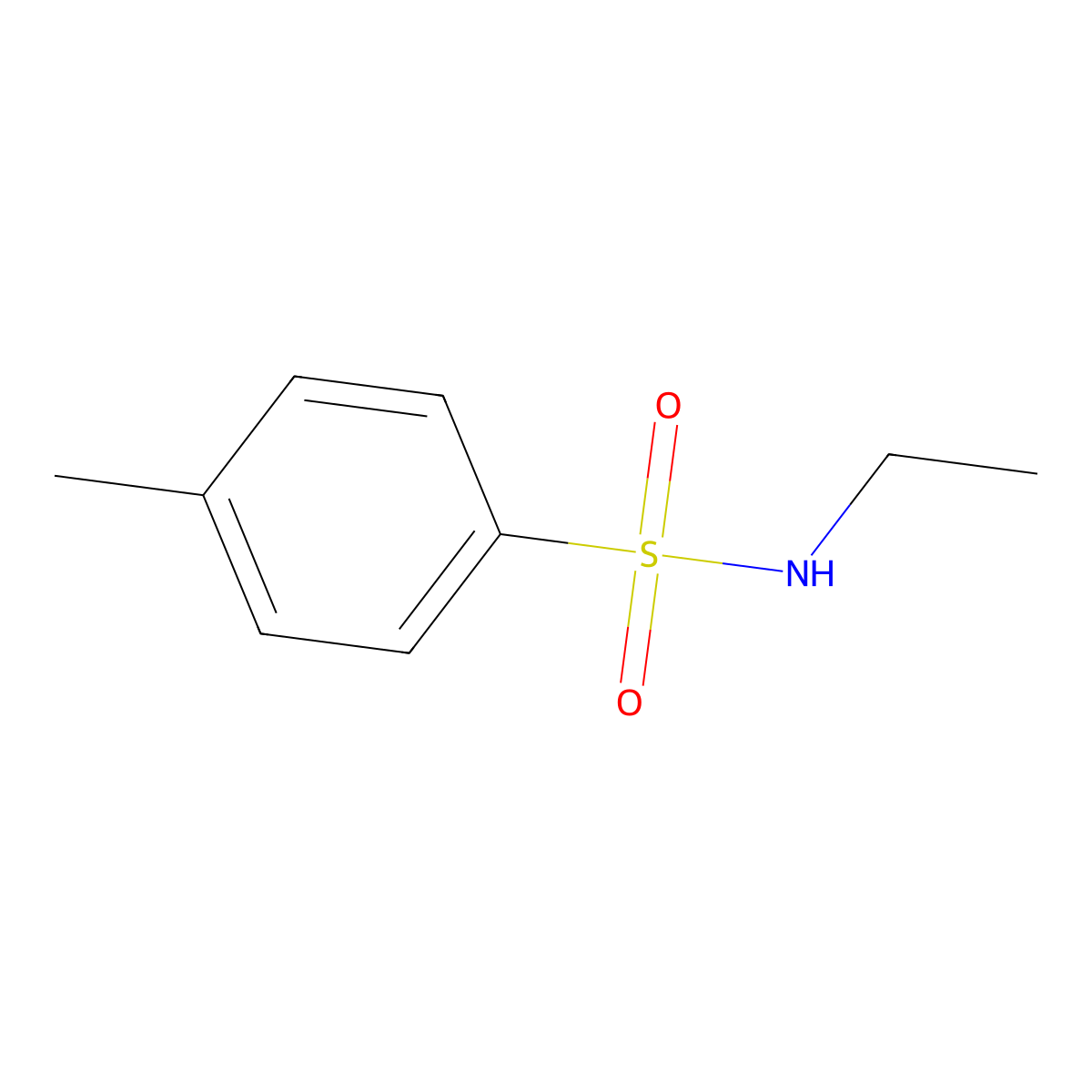 N-Ethyl-p-toluenesulfonamide molecular structure, CAS 80-39-7
