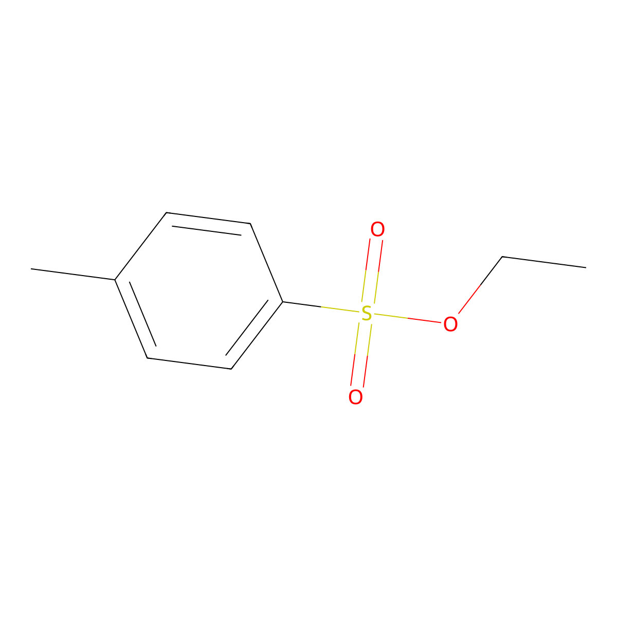 Ethyl p-methylbenzenesulfonate molecular structure, CAS 80-40-0