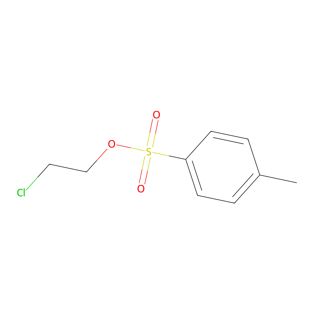 Ethanol, 2-chloro-, 1-(4-methylbenzenesulfonate) molecular structure, CAS 80-41-1