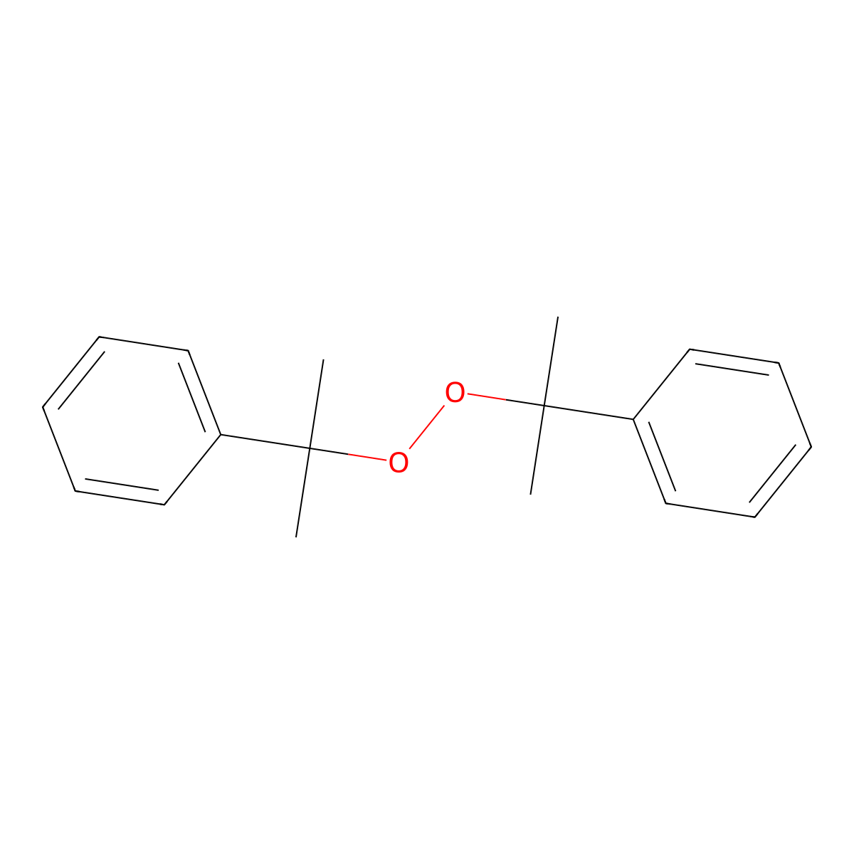 Dicumyl peroxide molecular structure, CAS 80-43-3