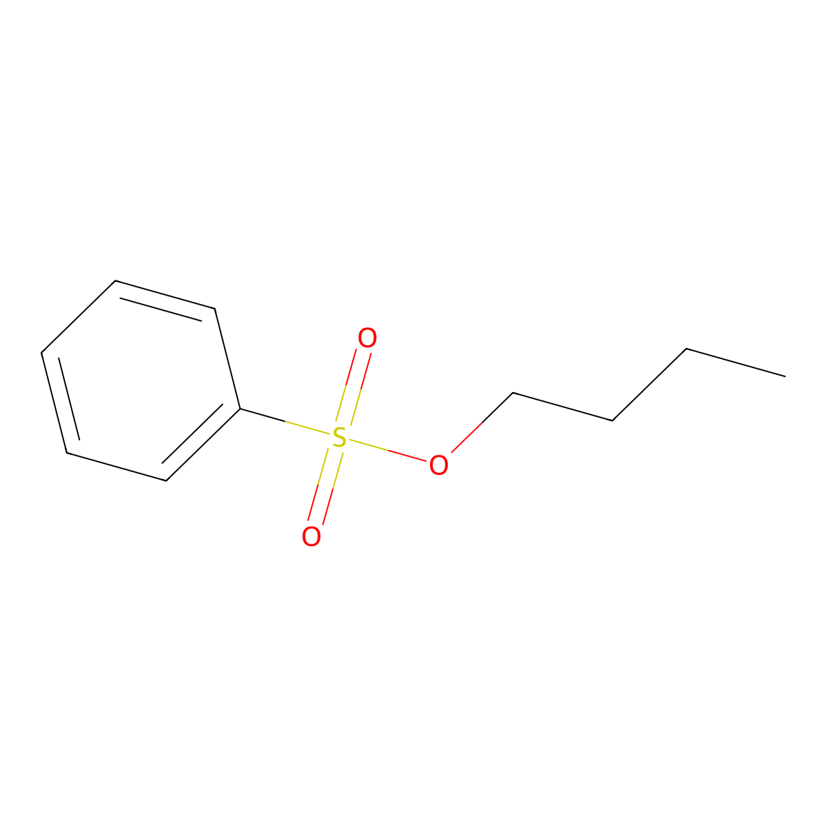 Butyl benzenesulfonate molecular structure, CAS 80-44-4