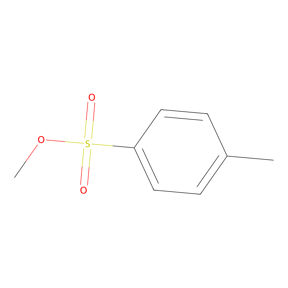 Methyl p-toluenesulfonate molecular structure, CAS 80-48-8
