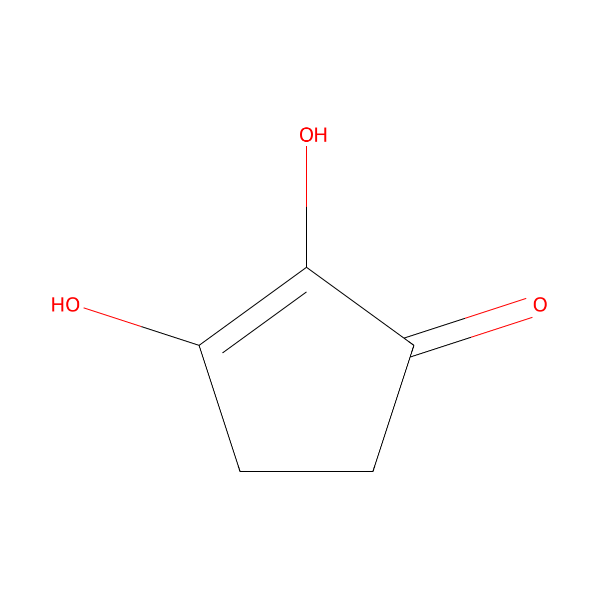 Reductic acid molecular structure, CAS 80-72-8