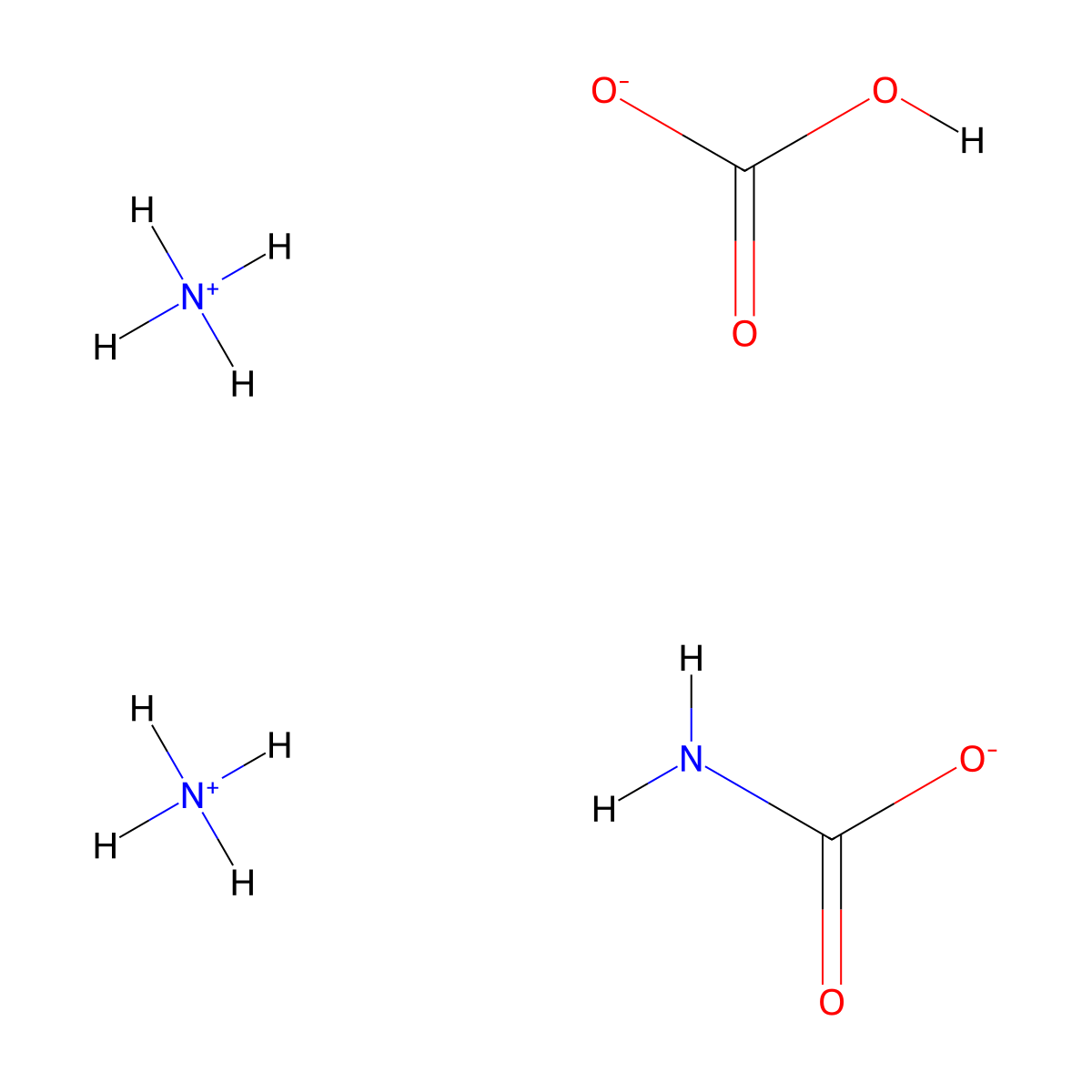 Carbonic acid, ammonium salt (1:1), mixt. with ammonium carbamate (1:1) molecular structure, CAS 8000-73-5