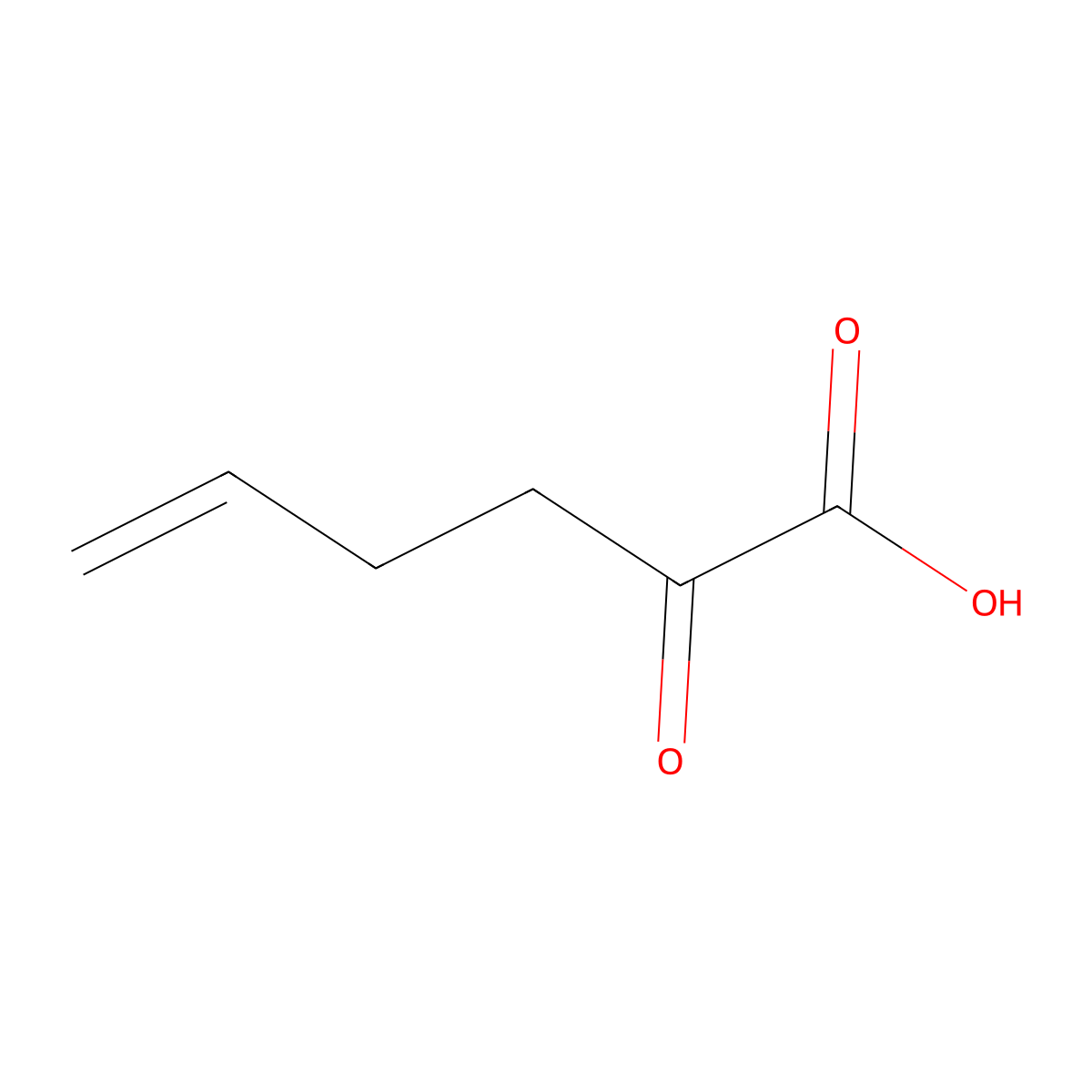 2-Oxohex-5-enoic acid molecular structure, CAS 80003-58-3