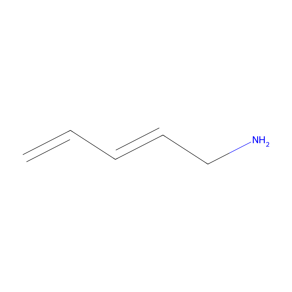 Penta-2,4-dien-1-amine molecular structure, CAS 80004-66-6