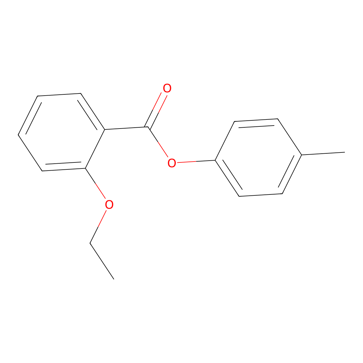 (4-Methylphenyl) 2-ethoxybenzoate molecular structure, CAS 80008-63-5