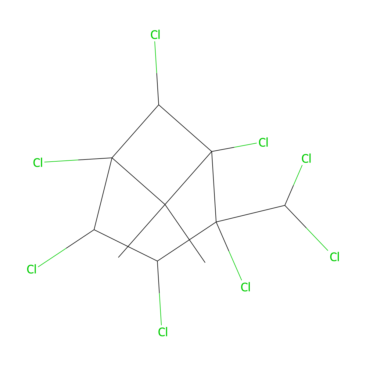 Strobane molecular structure, CAS 8001-50-1