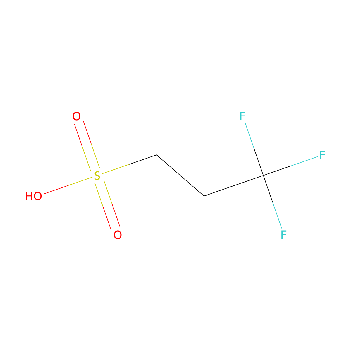 Poly(difluoromethylene), alpha-fluoro-omega-(2-sulfoethyl)- molecular structure, CAS 80010-37-3