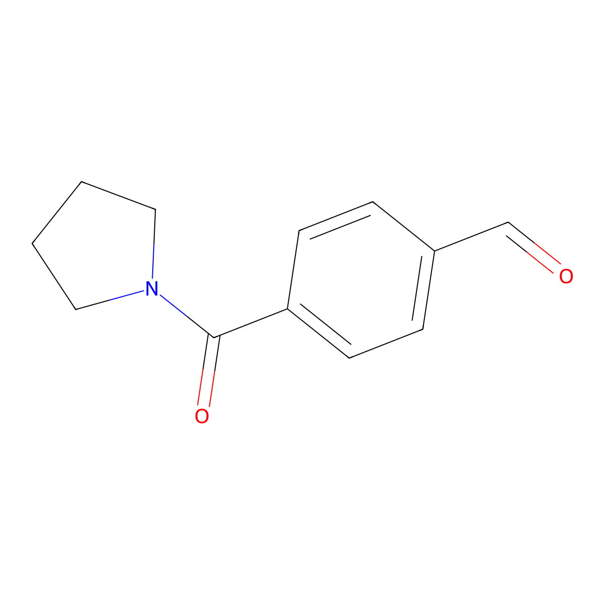 4-(Pyrrolidine-1-carbonyl)benzaldehyde molecular structure, CAS 80020-05-9