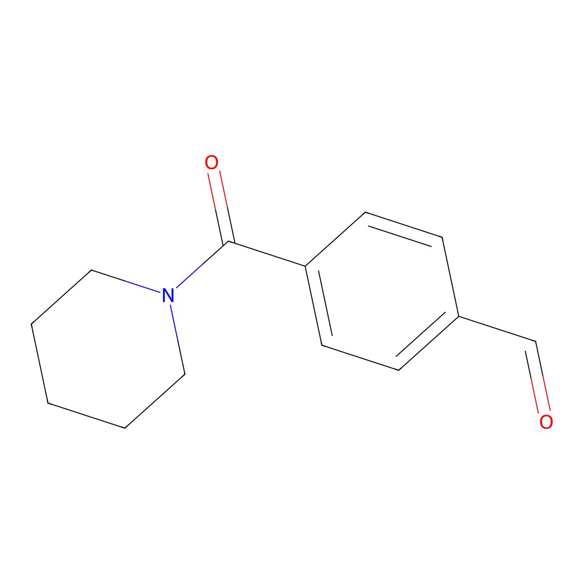 4-(Piperidine-1-carbonyl)benzaldehyde molecular structure, CAS 80020-14-0