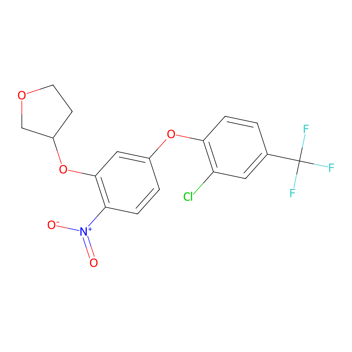 Furyloxyfen molecular structure, CAS 80020-41-3