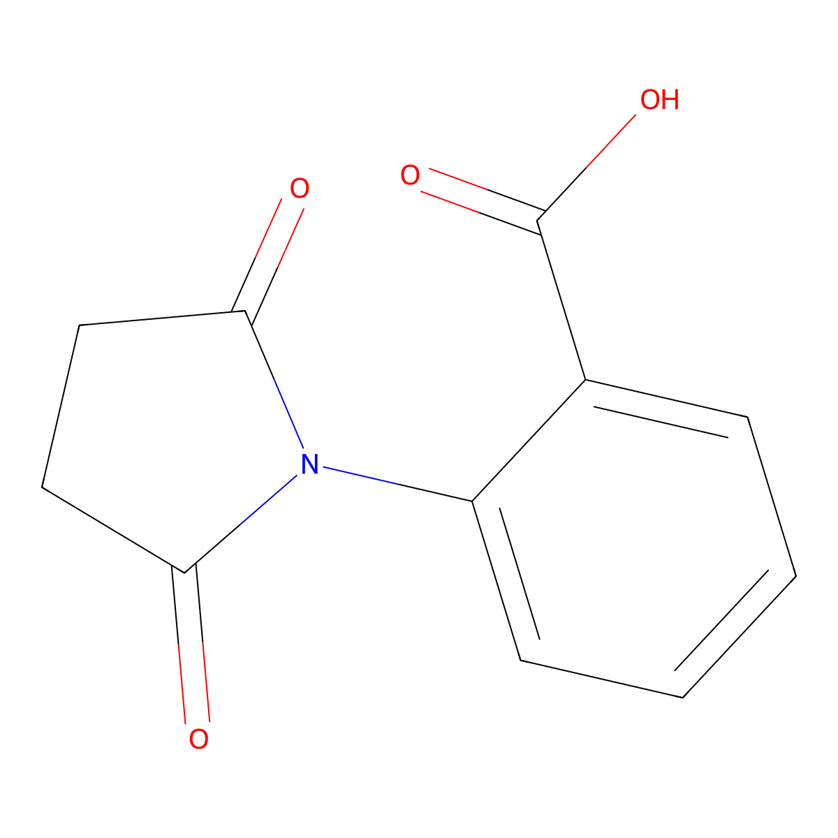 Benzoicacid2succinimido molecular structure, CAS 80022-74-8