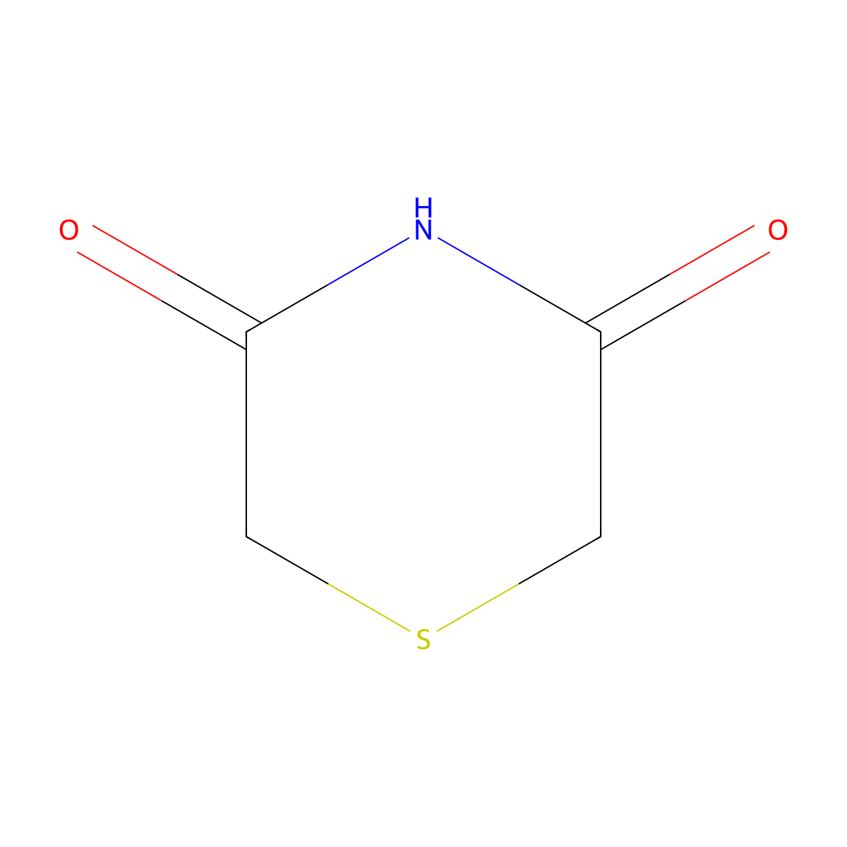 Thiomorpholine-3,5-dione molecular structure, CAS 80023-40-1