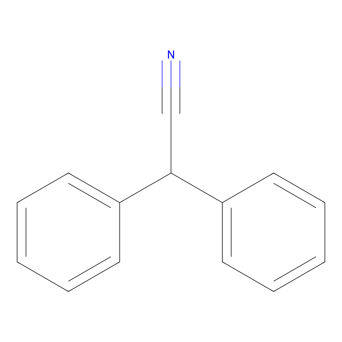 Diphenylacetonitrile molecular structure, CAS 80024-91-5