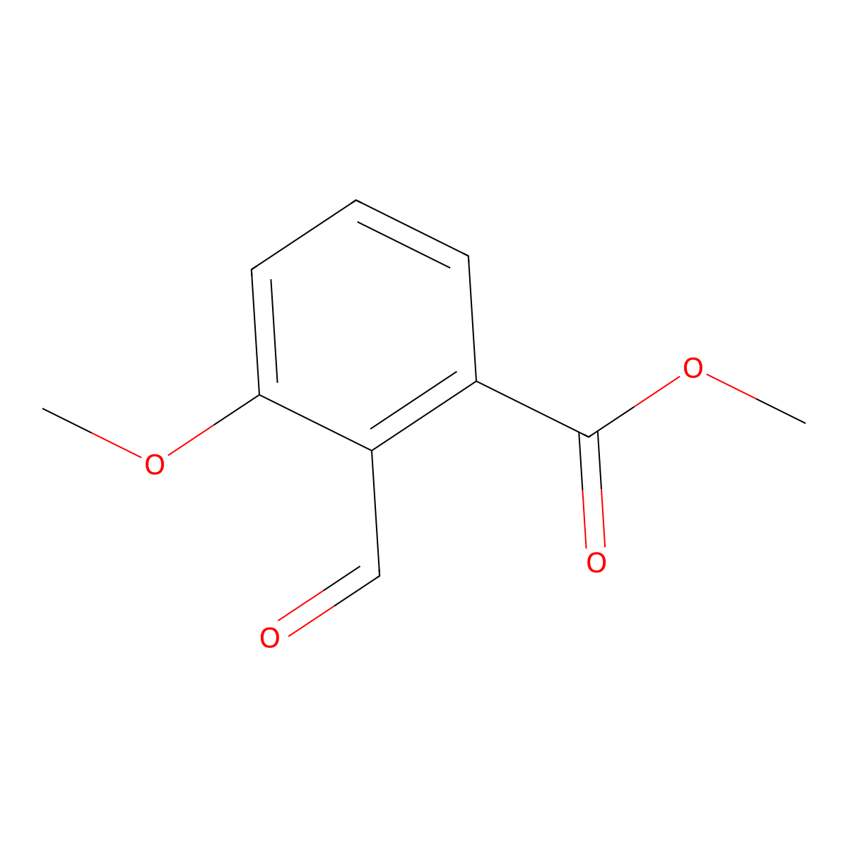 Methyl 2-formyl-3-methoxybenzoate molecular structure, CAS 80027-52-7