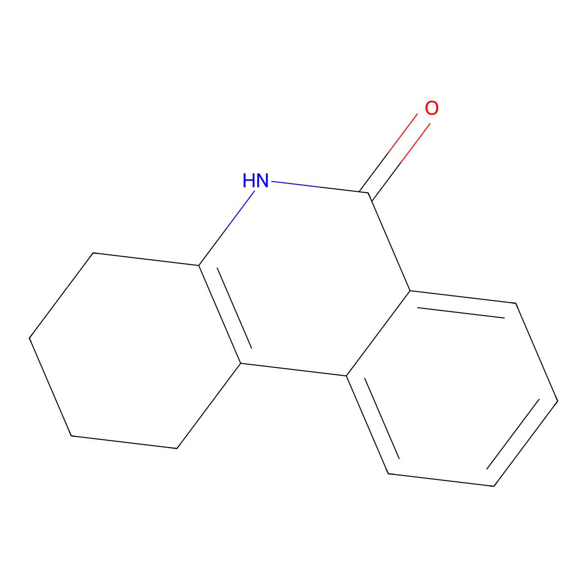 1,2,3,4,5,6-Hexahydrophenanthridin-6-one molecular structure, CAS 80031-06-7