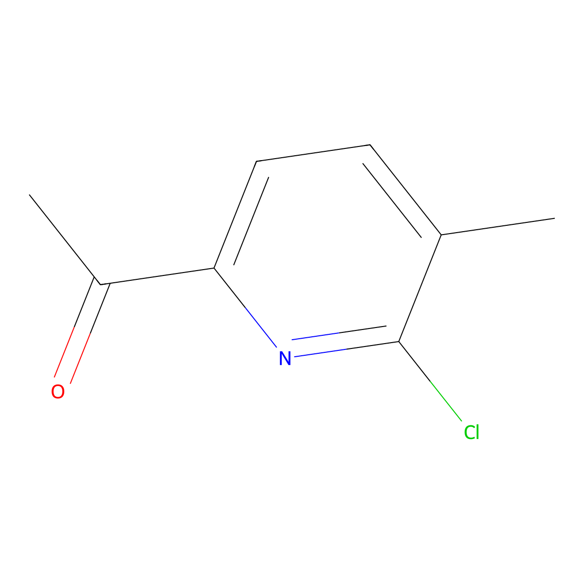 1-(6-Chloro-5-methylpyridin-2-YL)ethanone molecular structure, CAS 800379-66-2
