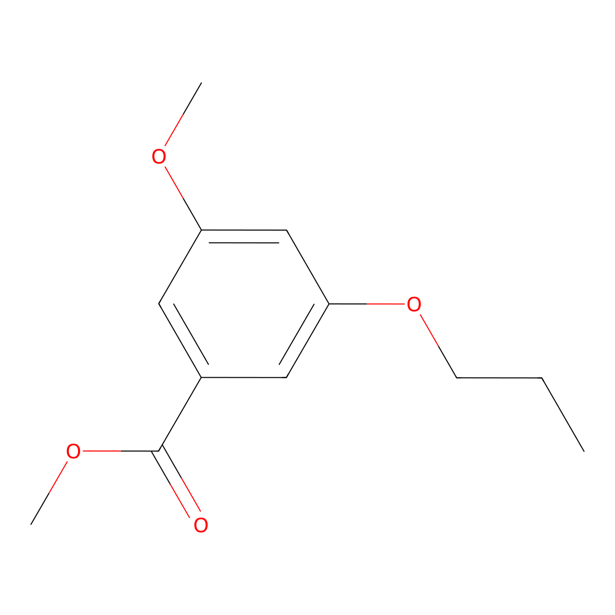 Methyl 3-methoxy-5-propoxybenzoate molecular structure, CAS 800389-63-3