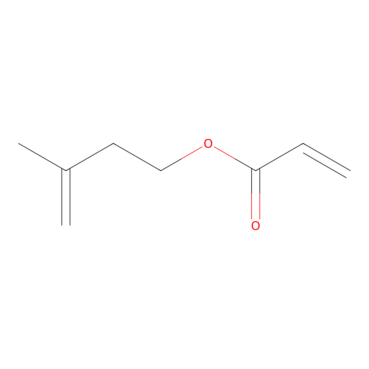 3-Methylbut-3-en-1-yl acrylate molecular structure, CAS 80039-52-7