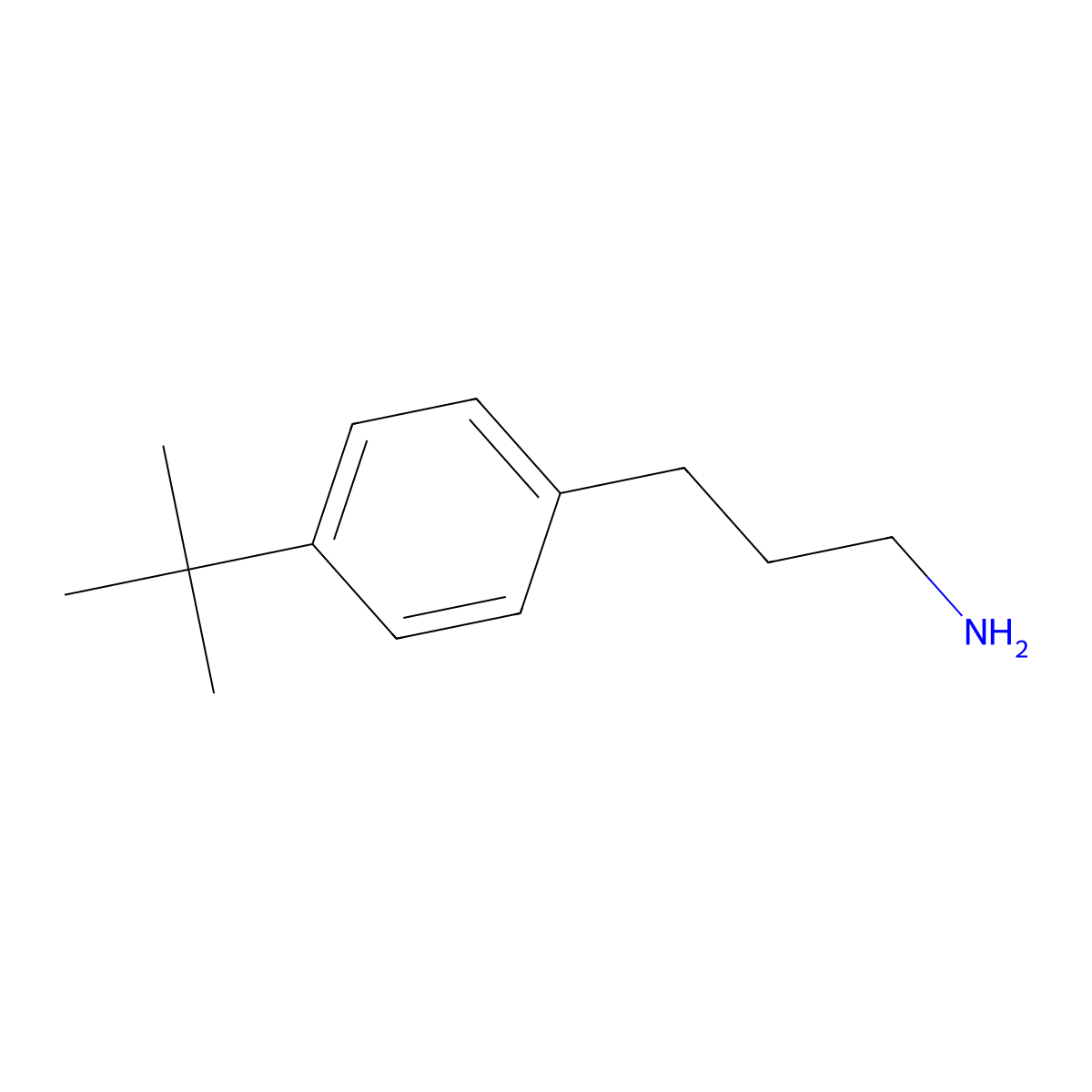 3-(4-Tert-butylphenyl)propan-1-amine molecular structure, CAS 800395-53-3