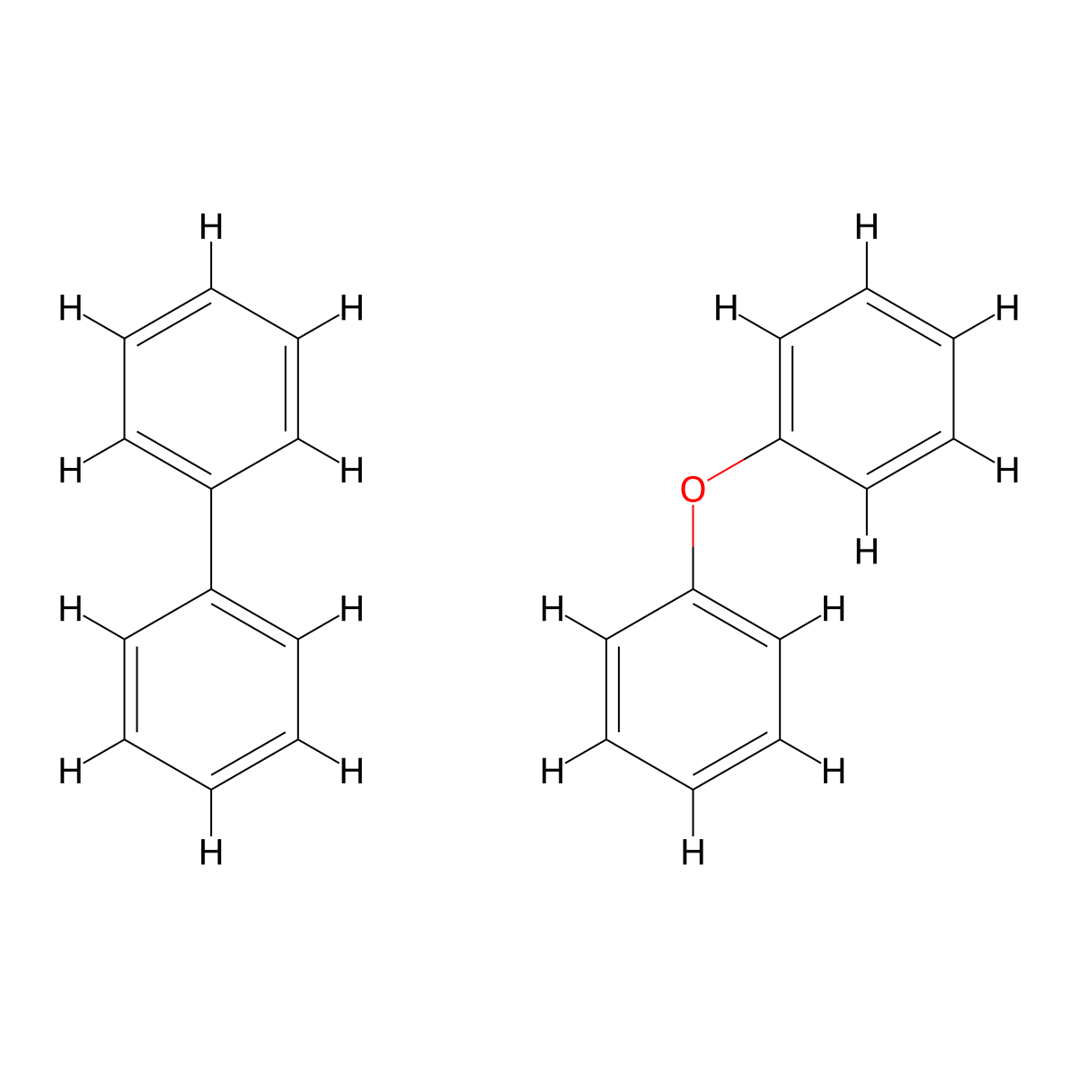 1,1'-Biphenyl, mixt. with 1,1'-oxybis(benzene) molecular structure, CAS 8004-13-5