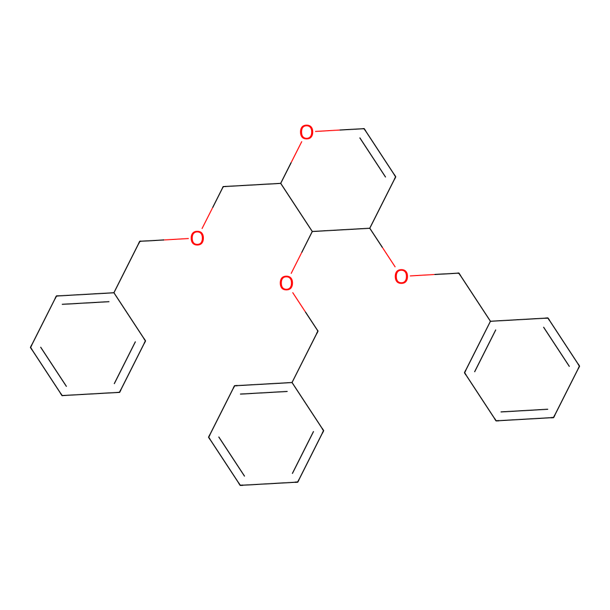Tri-O-benzyl-D-galactal molecular structure, CAS 80040-79-5