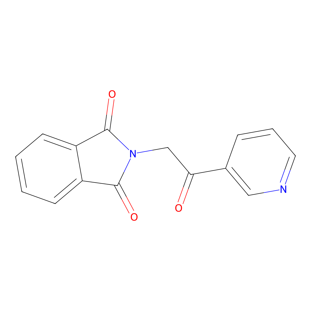 2-(2-Oxo-2-(pyridin-3-YL)ethyl)isoindoline-1,3-dione molecular structure, CAS 800402-00-0